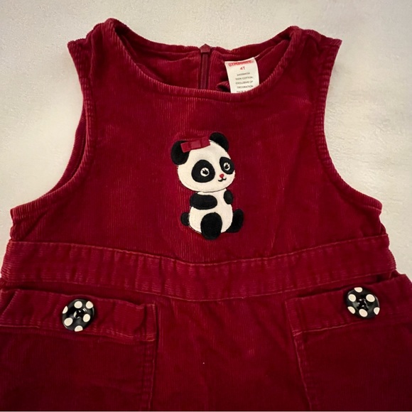 Gymboree Dresses Gymboree Holiday Panda Red Jumper Dress Poshmark